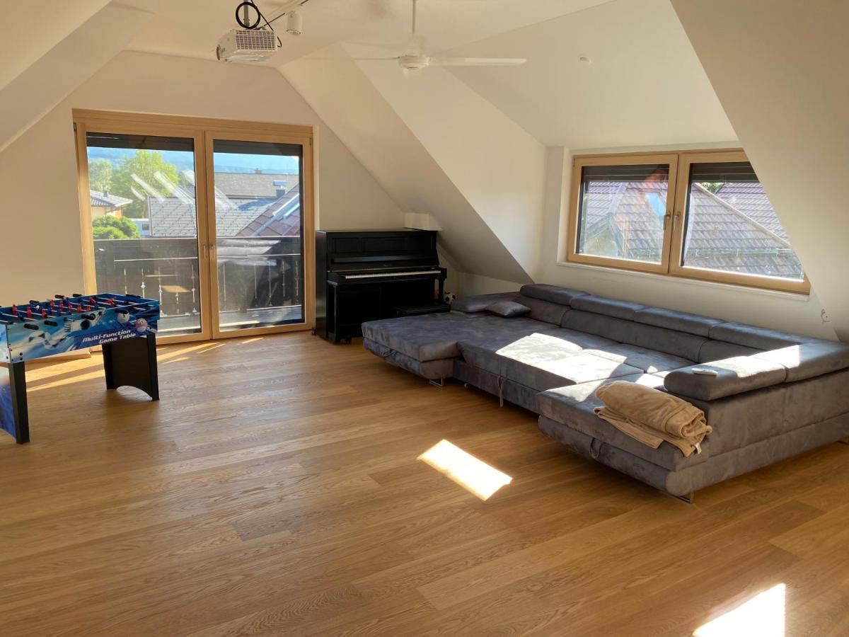 Salzburg-Loft Im Stadtteil Leopoldskron-Moos 120Qm Mit Balkon & Untersbergblick Exterior foto